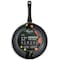 Bklyn Steel Co. 12in MILKY WAY Aluminum Forged Silicone Handle Frypan - Black 30238 - alternate 1
